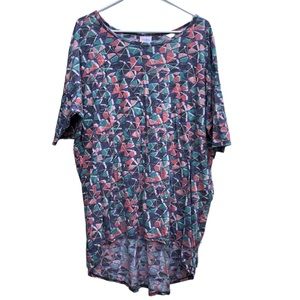 LuLaRoe zig retro pattern Irma top